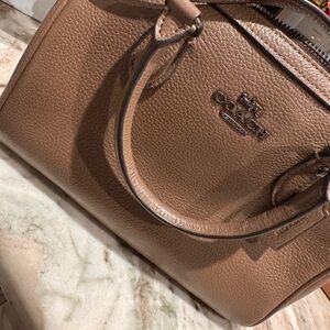 Coach Light Brown Leather Satchel